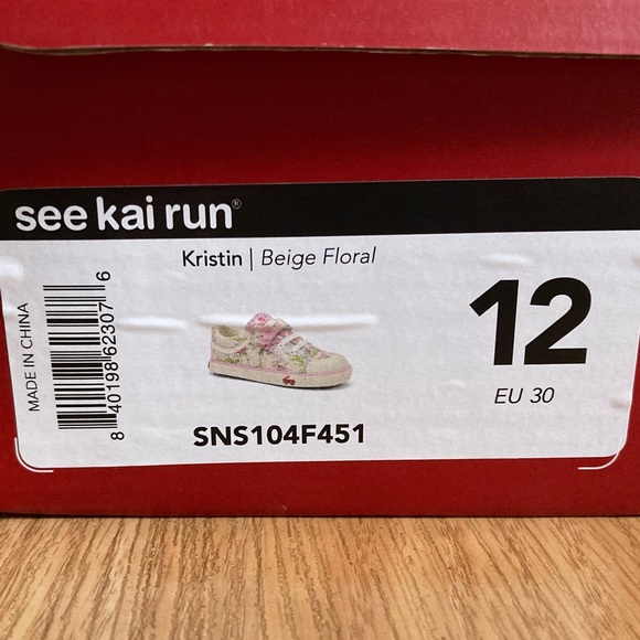 See Kai Run Kristen Beige Floral Size 12 - Picture 6 of 10